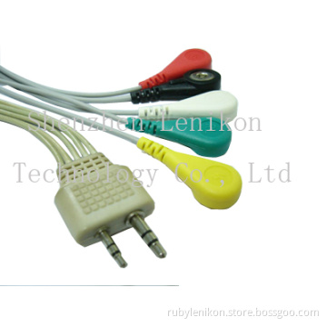 Meigaoyi 5 leads Holter Cable